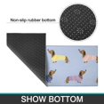 thumbnail image 6 of Colorful Funny Dachshund Kitchen Rugs Sets Of 2,Anti Fatigue Kitchen Mat Rugs Non Slip Washable,Decorative Kitchen Floor Mats for Kitchen,Sink,Laundry,17"x30"+17"x47", 6 of 7