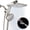 Nickel, variant on INAVAMZ 12 inch Rain Shower Head and Handheld Combo, High Pressure Shower, 3+8+1 Spray Modes, Magnetic Dock, Power Jet, Anti-Clog Nozzles, 60" Hose, Black