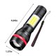 thumbnail image 3 of Fiudx Linterna Led Recargable Por Usb, Haz de Alta Potencia, Impermeable, Brillo Ajustable, Zoom Telescópico, Lámpara Portátil Compacta, Ideal para Actividades Al Aire Libre, Kit de Emergencia, 10 W, 3 of 6