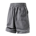 thumbnail image 3 of EOYWHK Mens Cargo Shorts Quick Dry with Pockets Elastic Waist Cargo Shorts for Men Relaxed Fit Soft Lightweight Breathable for Basketball Gray, Size XL, 3 of 9