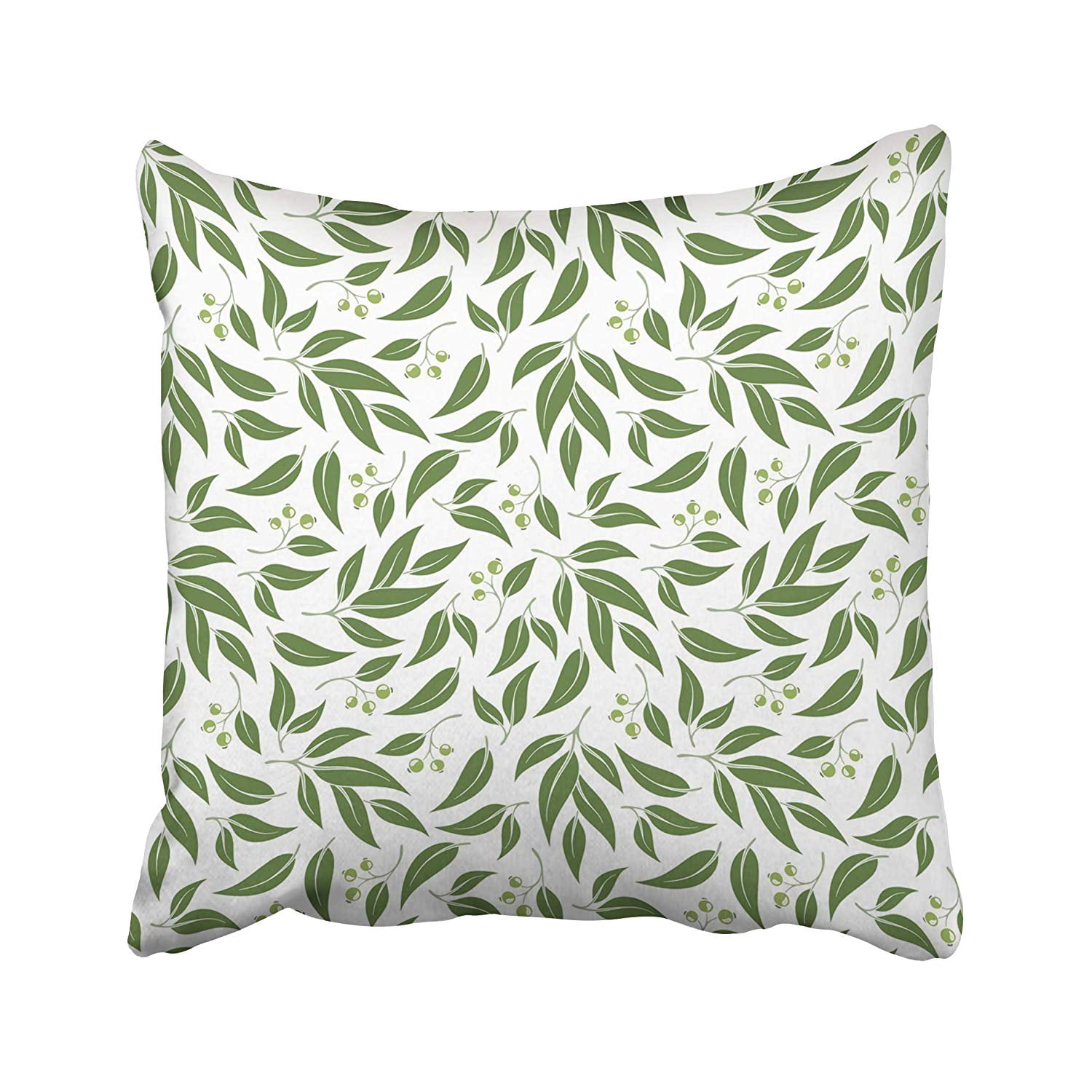 ARHOME Australian Green Leaf Pattern Eucalyptus Leaves Nature Foliage Australia Organic Pillow