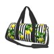 thumbnail image 1 of Balery Lemons on Striped Bolsa de Gimnasio para Mujeres y Hombres, Bolsa de Viaje Impermeable, Bolsa de Fin de Semana con Compartimento para Zapatos y Bolsillo Húmedo, 1 of 6