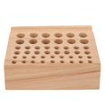 thumbnail image 1 of Portaherramientas para manualidades de cuero, 46 agujeros, madera fuerte, diseño razonable, soporte para herramientas de perforación de madera, 1 of 5