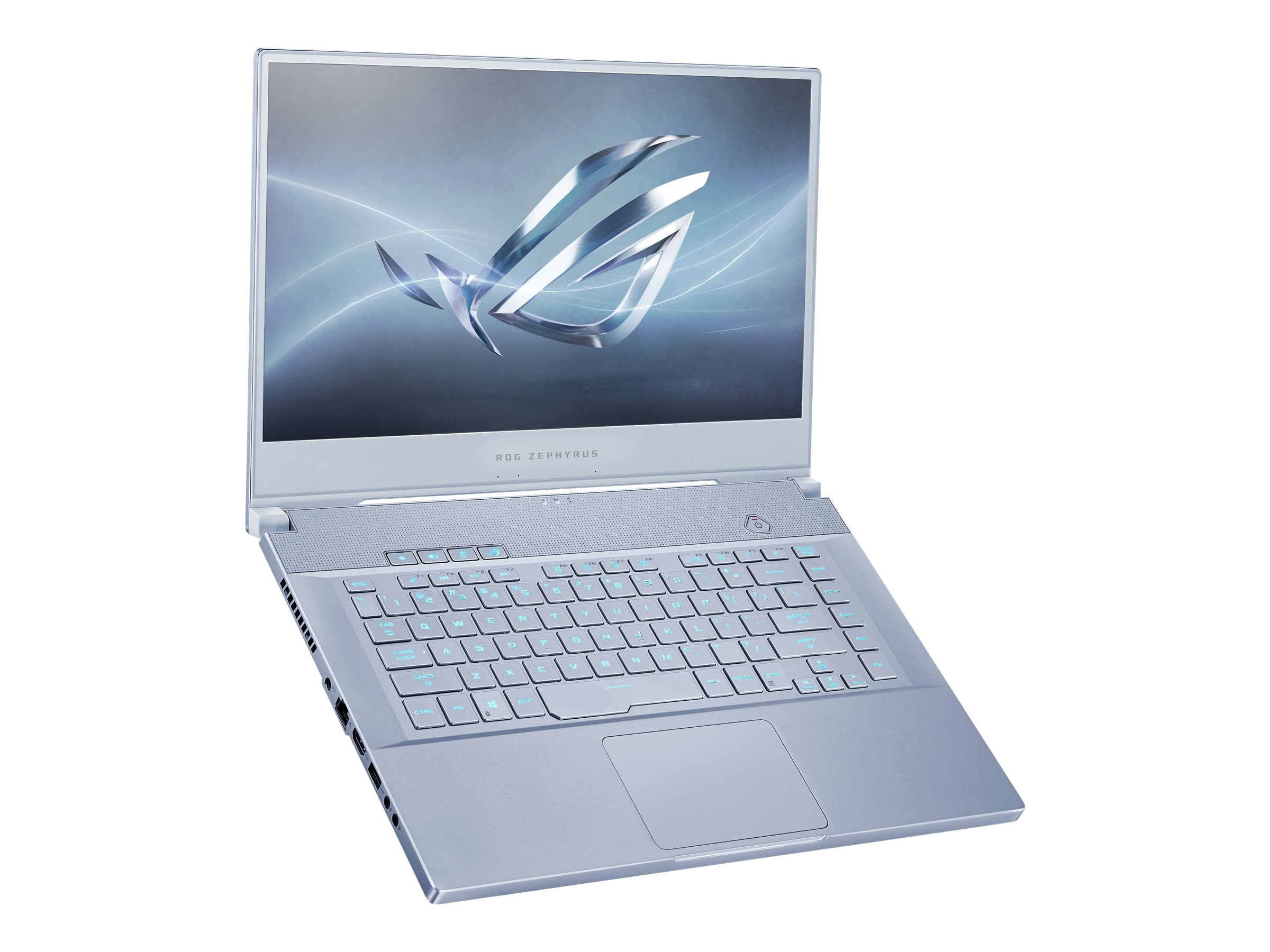 ASUS ROG Zephyrus M GU502GU-XH74 - Intel Core i7 - 9750H / up to 4.5 GHz - Win 10 Pro 64-bit - GF GTX 1660 Ti - 16 GB RAM - 512 GB SSD NVMe - 15.6" 1920 x 1080 (Full HD) @ 240 Hz - Ethernet, Fast Ethernet, Gigabit Ethernet, IEEE 802.11b, IEEE 802.11a, IEEE 802.11g, IEEE 802.11n, IEEE 802.11ac, Bluetooth 5.0 - Wi-Fi 5 - blue
