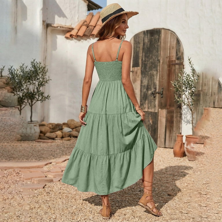 square neck summer maxi dress Summer Floral Print Square Neck Maxi Dress Likemychoice