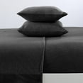 thumbnail image 3 of Great Bay Home Cotton T-Shirt Jersey Knit Flannel Sheet Set  (Twin, Charcoal), 3 of 6