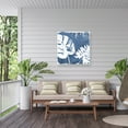 thumbnail image 5 of June Erica Vess 'Tropical Indigo Impressions I' Outdoor Canvas 14x12, 5 of 5