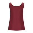 thumbnail image 5 of Fanxing Wine Womens Slim Fit Tank Tops Xl Summer Trendy Curvy Camis Shirts Sleeveless Going Out Tops （Women's S-2XL), 5 of 7