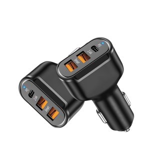 48W Chargeur de voiture Multi USB Adaptateur de charge rapide pour plusieurs appareils 12V -24V USB PD Chargeur, Chargeur multi-appareils