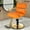 Shiny Gold - Orange, variant on Baasha Black and Gold Salon Chair for Hair Stylist, with Comfortable Cushion, Upgraded Heavy Hydraulic Pump, 360 Degree Rotation, Professional Stylist Chair for Salon, Weight Capacity 440 lbs