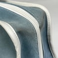 thumbnail image 4 of Pre-Owned LOEWE Amazona 32 Logo Anagram Handbag in Light Blue and White Suede for Women, 4 of 9