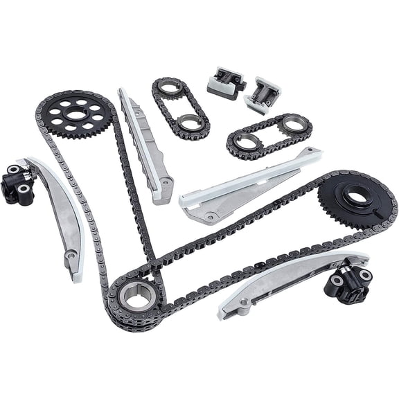 A-Premium 19PCS Engine Timing Chain Kit W/Tensioner & Sprocket & Guide [fits DOHC, 8Cyl 4.6L] Compatible with Ford Mustang 2003-2004 & Lincoln Aviator 2003-2005 & Mercury Marauder 2003-2004