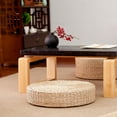 thumbnail image 1 of Estera de paja tejida a mano para futón, estera de yoga, estera para arrodillarse, estera de meditación zen, estera de tatami gruesa tejida a mano, 1 of 6