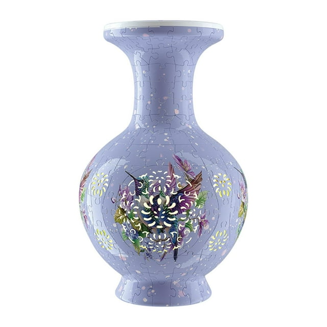 Paquete de materiales para jarrones de flores con rompecabezas 3D para hacer uno mismo, decoración creativa para el hogar, regalo, arte y manualidades. Estilo E