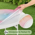 thumbnail image 5 of Pastel Floral Watercolor Pattern Round Fitted Tablecloth with Elastic Edge,Dining Table Cover Waterproof,Outdoor Round Tablecloth for Camping,Dining,Indoor and Outdoor, 5 of 7