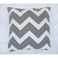 thumbnail image 2 of Chevron Stripes - Black - Cotton Throw Pillow, 2 of 2