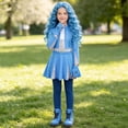 thumbnail image 2 of Guvpev Halloween Princess Costume for G'irls, Halloween Cosplay Jumpsuit with Pantskirt & Gloves, Fancy Dress Up Outfit for Role Play, Birthday Party & School Stage Event, 2 of 8