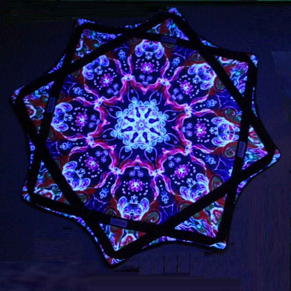 Mougee Star Flow Star - 27" Diameter - Weighted Star Design - Durable and Vibrant Patterns (Kaleidoscope)