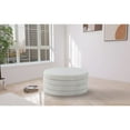 thumbnail image 4 of Meridian Furniture Aphia Cream Boucle Fabric Ottoman/Coffee Table, 4 of 4