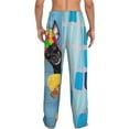 thumbnail image 3 of Kll Mens Pajama Pants For Men,Mens Lounge Pants,Funny Gifts For Men,Men'S Pajama Bottoms-Prague Ratter Dog In Bathtub, 3 of 9