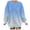 Light Blue, variant on Long Sleeve Tunic Tops for Women Leggings Fall Loose Crewneck Batwing Drop Shoulder with Pocket Gradient Print Leisure Cotton Sweatshirts Pullover(Light Purple,S)
