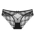 thumbnail image 4 of JUSLIO Womens Underwear Lace Briefs Breathable Soft Comfortable Panties Black L, 4 of 4