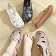 thumbnail image 5 of Soft Sole Mum Sandals Women Summer Flats Comfortable Non-slip Loafers Breathable Solid Colour Walking Shoes Sapatenis Feminino, 5 of 6