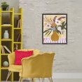 thumbnail image 3 of Stupell Industries Eclectic Boho Flowers on Pink Stripes Black Floating Frame Canvas Art, 25 x 31, by Creative Studio, 3 of 8