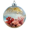 thumbnail image 2 of 2026 Marine & Forest Life Glass Decoraton Collection, 2.75" Vivid Handcrafted 2D Animal Ornament, for Christmas Tree Room Decor, Holiday Ornaments, Sparkling Star Accents, 2 of 4