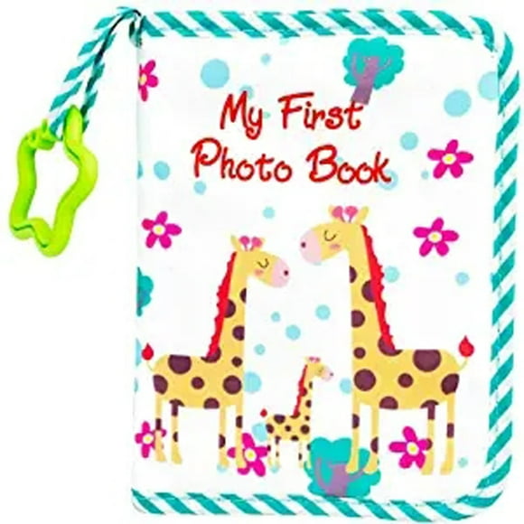 Baby Photo Album Soft Cloth Photo Book First Year Memory Album Shower Gift for Babies Newborns Toddlers & Kids,Holds 4x6 Inch Photos