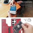 thumbnail image 5 of Wallet Case Compatible With Samsung Galaxy S24 Ultra, Pu Leather Flip Cover With Magnetic Clasp Kickstand Card Holder, 5 of 5