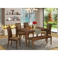thumbnail image 4 of East West Furniture Capri 6-piece Wood Dining Table Set in Mahogany, 4 of 4