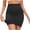 Black, variant on Women's Half Slip Skirt High Waist Tummy Control Shapewear Seamless Mini Underskirt Under Dress With Built-In Shorts