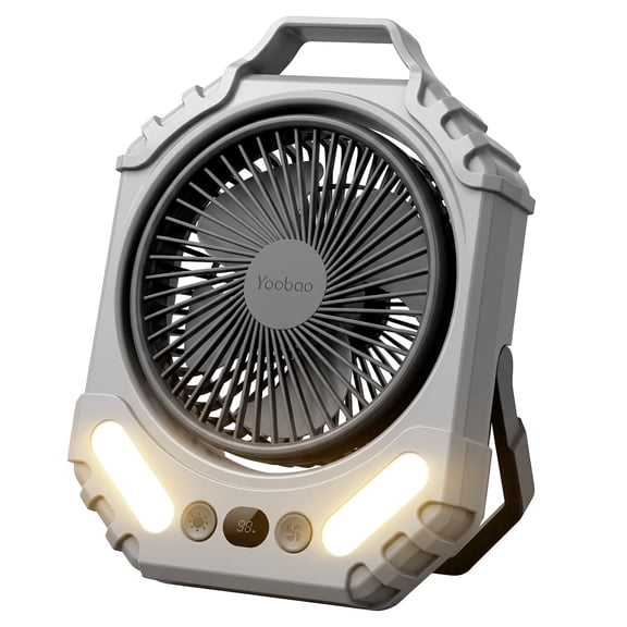 Yoobao 16000mAh Portable Outdoor Fan, 3-Speed Hang & Stand, 51H Battery for Camping, World Cup & Car