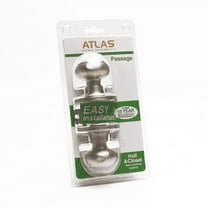 Atlas Classic Passage Door Knob, Satin Nickel