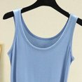 thumbnail image 5 of Women Pajama Tops Solid Crew Neck Sleeveless Loose Soft Layering Casual Tank Sleep Top, 5 of 5