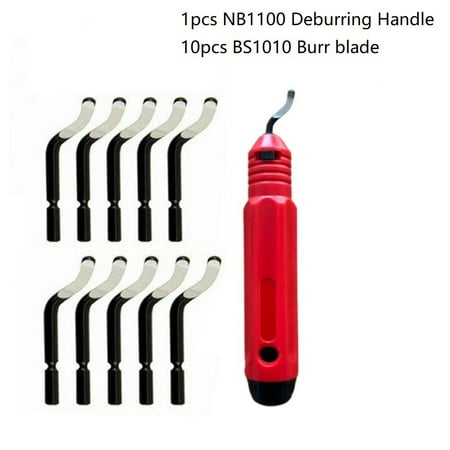 

RANMEI NB1100 Handle Burr Deburring Remover Cutting Tool with 10pcs Rotary Deburr Blade