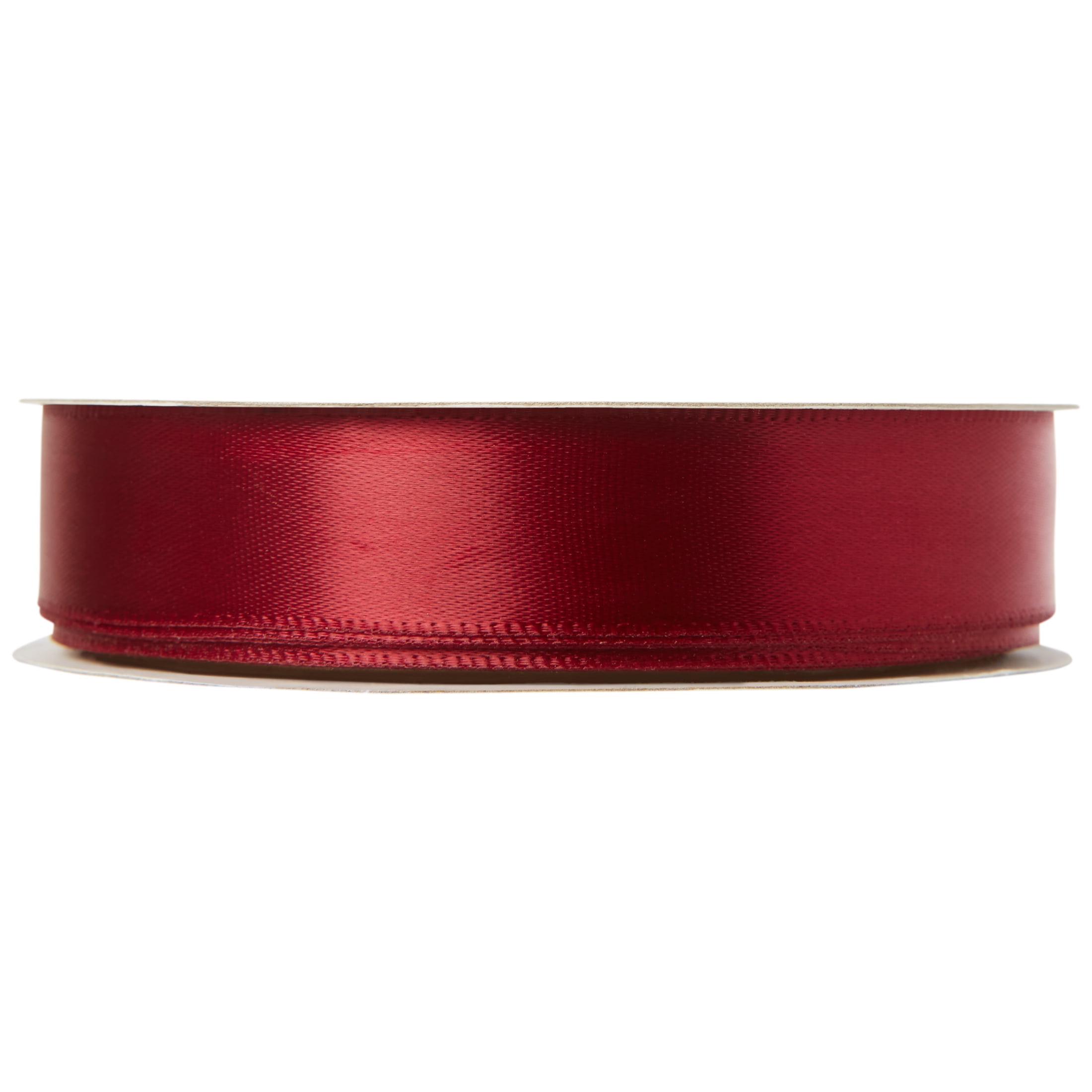 (4 pack) Offray Ribbon, Red Wine 5/8 inch Single Face Satin Polyester Ribbon, 18 feet