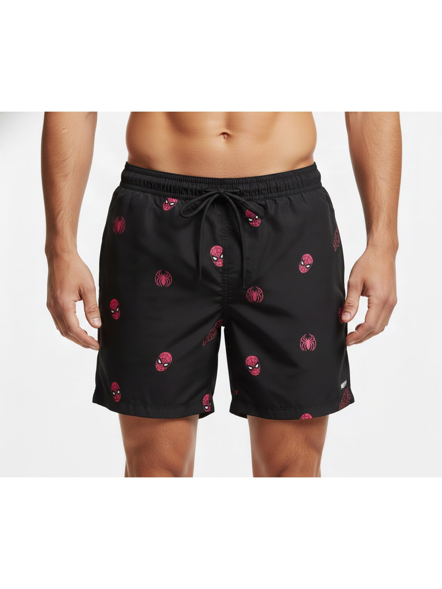 Neff Men's and Big Men's Spider-Man Print Swim Trunks, Sizes S-3XL