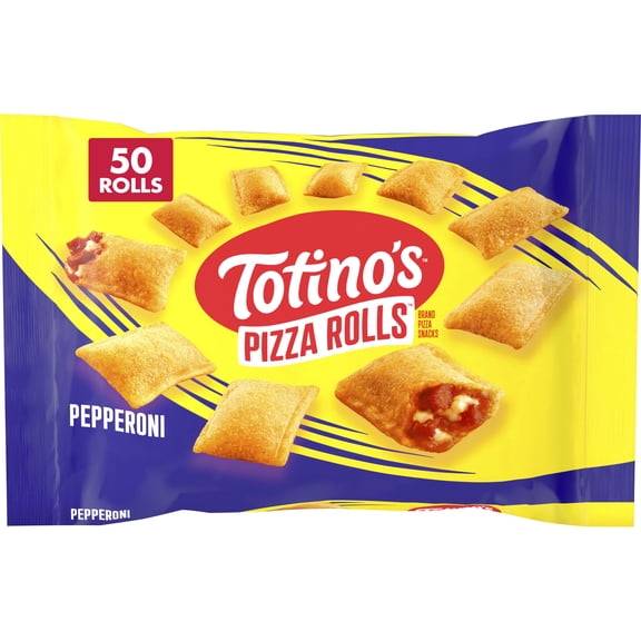 Totino's Pepperoni Pizza Rolls Snacks, 50 Rolls (Frozen)
