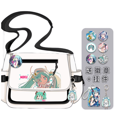 thumbnail image 2 of Hatsune Miku-Bolso de hombro con lista conjunta, bonito bolso de mensajero bidimensional de gran capacidad con personalidad de estudiante femenina de dibujos animados, 2 of 5