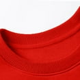 thumbnail image 5 of Xyant Girls Casual Long Sleeve Oversized Sweatshirt Crew Neck Cute Pullover Relaxed Fit Tops (Red,7-8 Years), 5 of 7