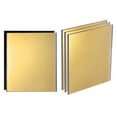 thumbnail image 1 of Uxcell 5pcs Welding Lens 5.24" x 4.5" Shade 12 Glass Replacement Lens Gold Coated, 1 of 6