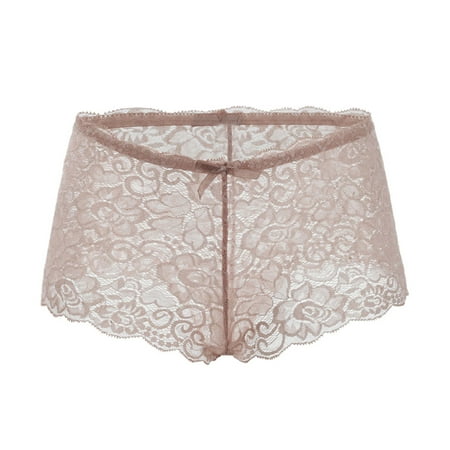 

Dtydtpe underwear women Women Ladies Ultra Soft Seamless Bikini Assorted Boxer Brief Lace Panties Underwear Khaki