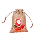 thumbnail image 1 of Clearance!Christmas Burlap Bag Set Drawstring Advent Calendar Small Cloth Bag Decoration Gift Bag Candy Bag, 1 of 7