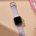 thumbnail image 2 of Paquete de 3 correas compatibles con Apple Watch de 45 mm, 44 mm y 42 mm, pulseras deportivas de silicona suave, correa de repuesto con cierre clásico para Iwatch Series Se 7 6, 2 of 5