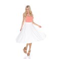 thumbnail image 2 of White Mark Jupe Midi Évasée Tasmin pour Femmes, 2 of 6