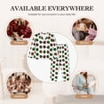 thumbnail image 7 of Haiem Colorful Autumn Pinecones Pattern Women’s Long-sleeve Sleepwear,Sleepwear Set,2-piece Loungewear Set,Soft PJs Comfy Nightwear with Pockets-XX-Large, 7 of 7