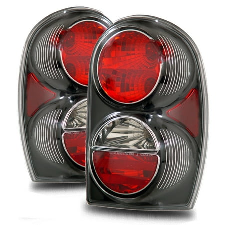 For 02 07 Jeep Liberty Euro Black Altezza Tail Lights Rear Brake For 02 07 Jeep Liberty Euro Black Altezza Tail Lights Rear Brake Lamps