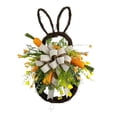 thumbnail image 2 of Easter Rabbit Wreath Decor Craft Garland Decorations Bunny Shape Wall Hanging Sign for Front Door Wedding decor Party Indoor Hanging, 2 of 8